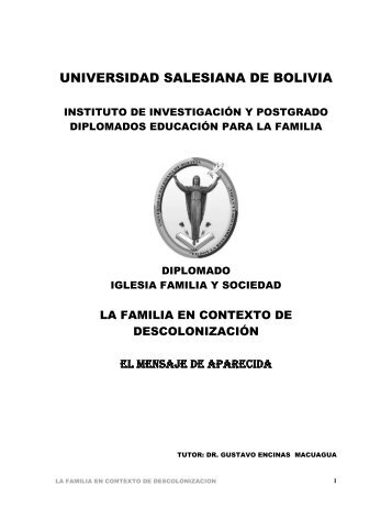 La familia en contexto de descolonización: el mensaje de Aparecida