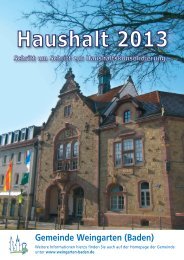 Haushaltsreden2013 - Gemeinde Weingarten (Baden)