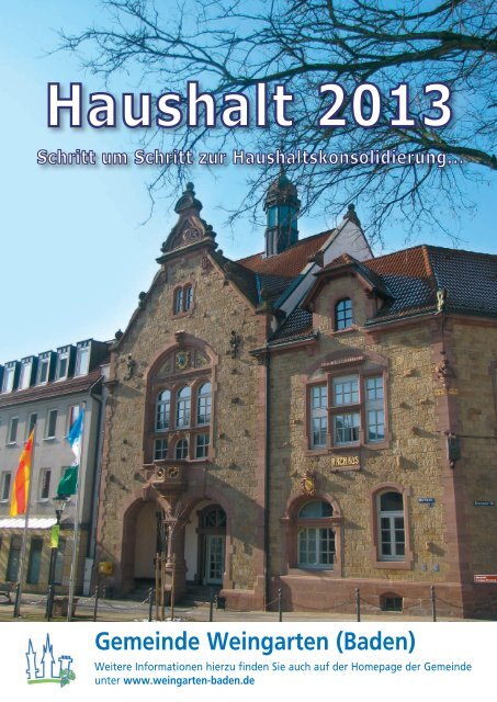 Haushaltsreden2013 - Gemeinde Weingarten (Baden)