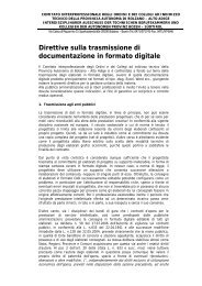 Direttive sulla trasmissione di documentazione in formato digitale