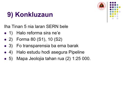 Knaar SERN - La'o Hamutuk