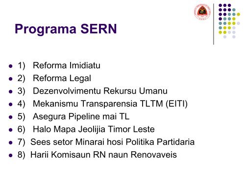 Knaar SERN - La'o Hamutuk