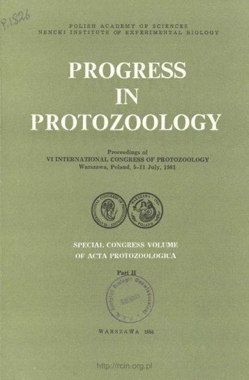 PROGRESS IN PROTOZOOLOGY