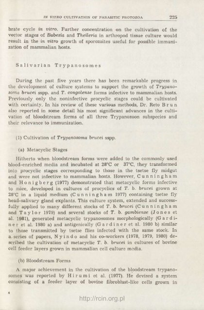 PROGRESS IN PROTOZOOLOGY