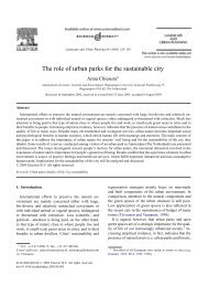 The role of urban parks for the sustainable city - Carmelacanzonieri ...