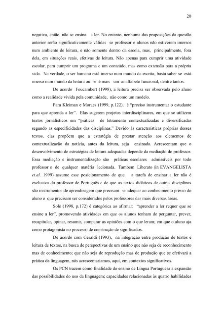 dissertação completa - Programa de Pós-Graduação em Letras - Uem