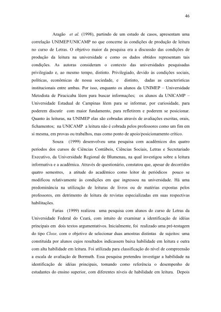 dissertação completa - Programa de Pós-Graduação em Letras - Uem