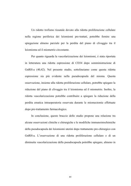 Terapia prechirurgica della fibromatosi uterina - FedOA - Università ...