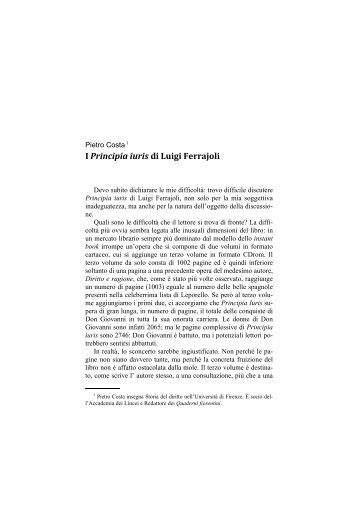 I Principia iuris di Luigi Ferrajoli