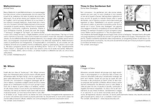 NUMERO 21 INVERNO 2006 / COPIA GRATUITA ... - Beautiful Freaks