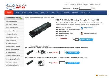 Dell Studio 1535 Battery