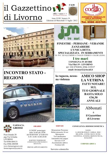 ilgazzettino 11072012 - il Gazzettino di LIVORNO