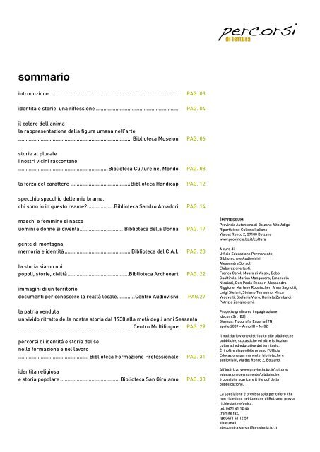 identità e storie - Rete Civica dell'Alto Adige