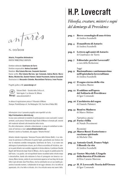 n. 02 – Un'altra modernità - Antarès, Prospettive Antimoderne
