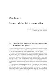 Capitolo 1 Aspetti della fisica quantistica - Massimo Banfi