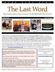 TLW January 2013 - The Last Word