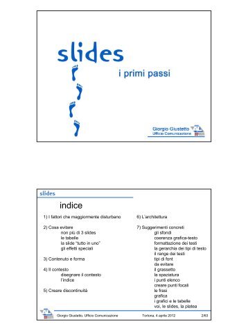 Slides. I primi passi - ASL AL