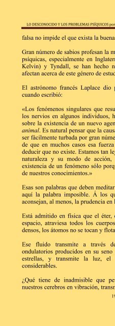 Lo Desconocido y los Problemas Psíquicos - Luz Espiritual