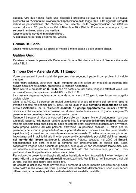 Gemma Del Carlo - Coordinamento Toscano delle Associazioni per ...