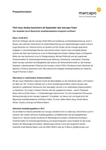 weiterlesen - marcapo GmbH