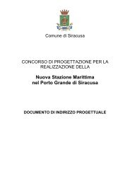 documento di indirizzo progettuale - Comune di Siracusa