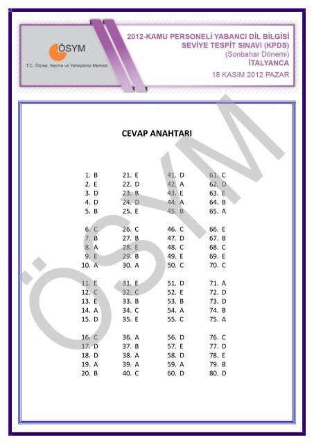 temel soru ki̇tapçiği - Ösym