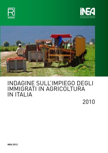 INDAGINE SULLLIMPIEGO DEGLI IMMIGRATI IN ... - Inea