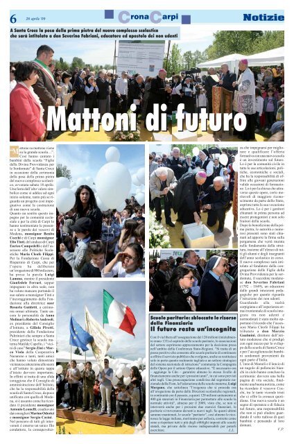 Edizione n° 16 del 26-04-2009 (pdf da 4.834 KB) - Webdiocesi