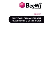 bluetooth slim & foldable headphones / user's guide bbh210 - BeeWi