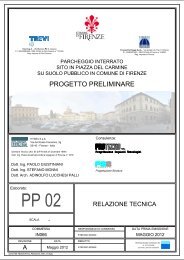 Relazione Tecnica - Piano Strutturale - Comune di Firenze
