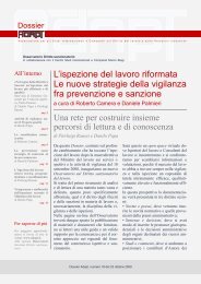L'ispezione del lavoro riformata Le nuove strategie della ... - Adapt