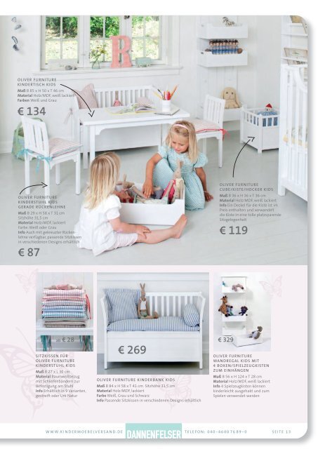 DANNENFELSER KINDERMÖBEL COUTURE | KATALOG 2013