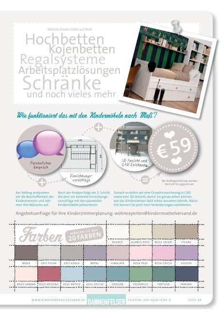 DANNENFELSER KINDERMÖBEL COUTURE | KATALOG 2013