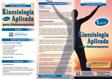 Triptico Kinesiologia Aplicada 5ªedic..cdr - Colegio Profesional de ...