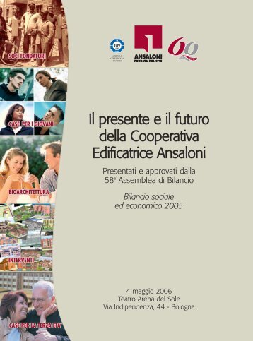 Bilancio Sociale ed Economico 2005 - Impronta Etica