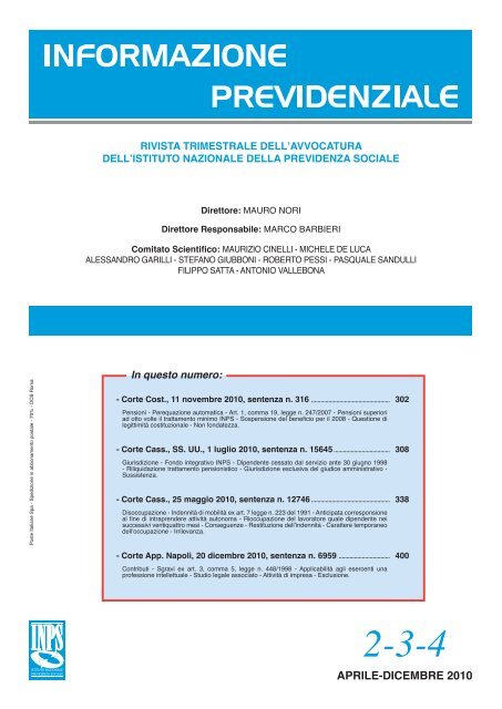 Info Previdenziale 2-3-4_2010.pdf - Inps