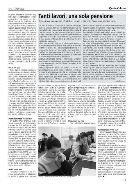 Quattro Colonne numero 2 (Marzo 2002) - Scuola di Giornalismo ...