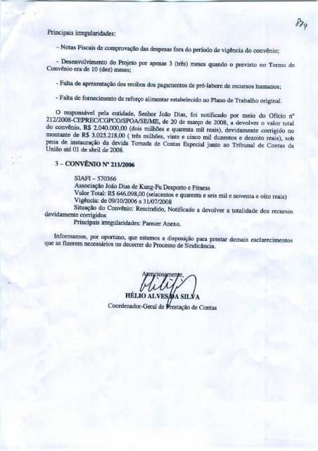 Ofício n°229/2008 - Ministério do Esporte