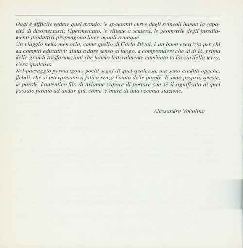 Fermata di Gaggio: un viaggio nella memoria (2001) - Emanuele Stival