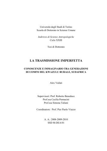 La trasmissione imperfetta - fasopo