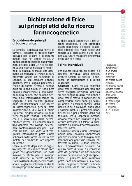 Farmaci e genoma - Università degli Studi di Verona