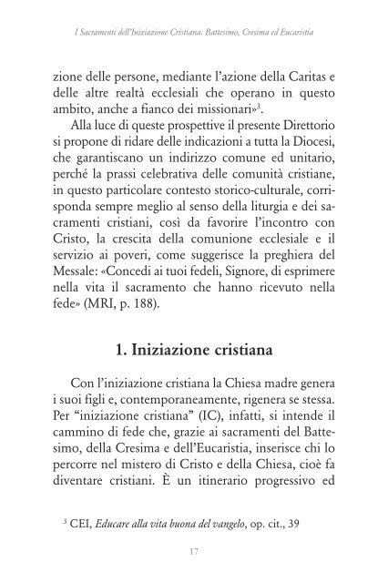 Il Direttorio Diocesiano - L'Editoriale