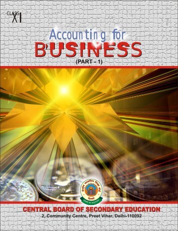 Accounting for Business-1 - CBSE