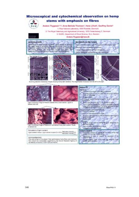 Properties of hemp fibre polymer composites -An optimisation of ...