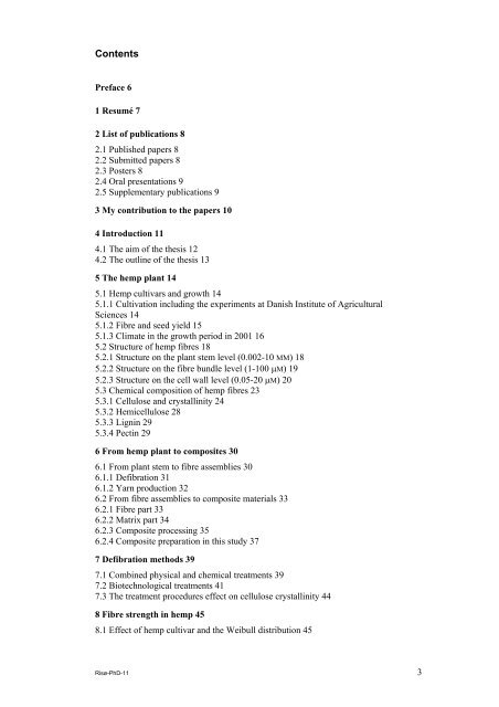 Properties of hemp fibre polymer composites -An optimisation of ...