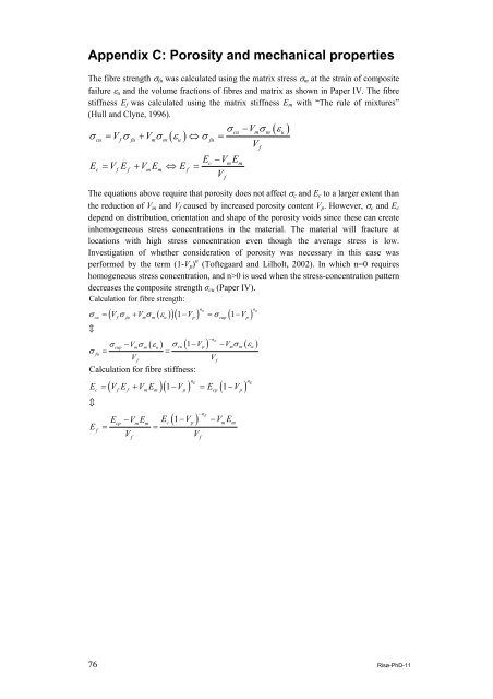 Properties of hemp fibre polymer composites -An optimisation of ...