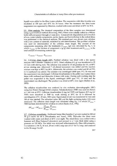 Properties of hemp fibre polymer composites -An optimisation of ...