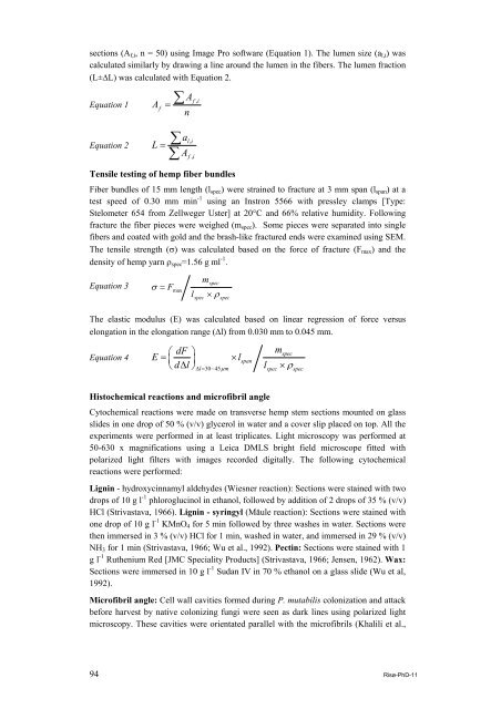 Properties of hemp fibre polymer composites -An optimisation of ...