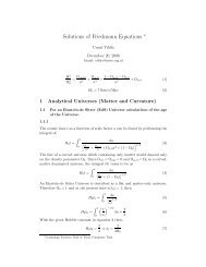 Solutions of Friedmann Equations ∗