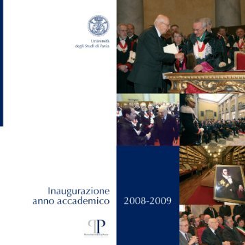 Inaugurazione dell'anno accademico 2008-2009 - Università degli ...